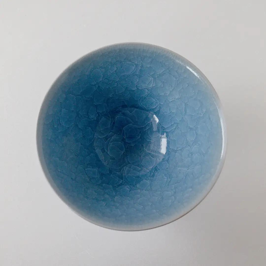 【氷裂貫入青瓷】抹茶茶碗 （小野寺裕司 作）