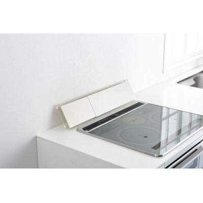 ふるさと納税 加茂市 伸縮式コンロ奥カバー&ラック ホワイト　77774 |  | 02