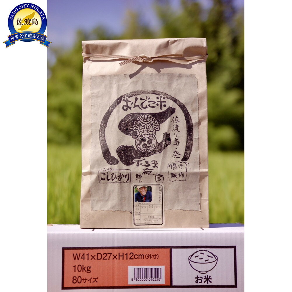 【ふるさと納税】【令和7年産】佐渡産コシヒカリ玄米10キロ | 佐渡市 地元名産 こだわり農園 玄米 お米 お取り寄せ 通販 ふるさと納税 人気 おすすめ 送料無料