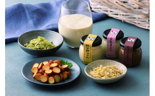 手づくり豆腐まんてんのおやつセット ／ おからラスク おからフレーク 豆腐チョコ 杏仁豆腐 プリン 豆乳 スイーツ 埼玉県 No.512