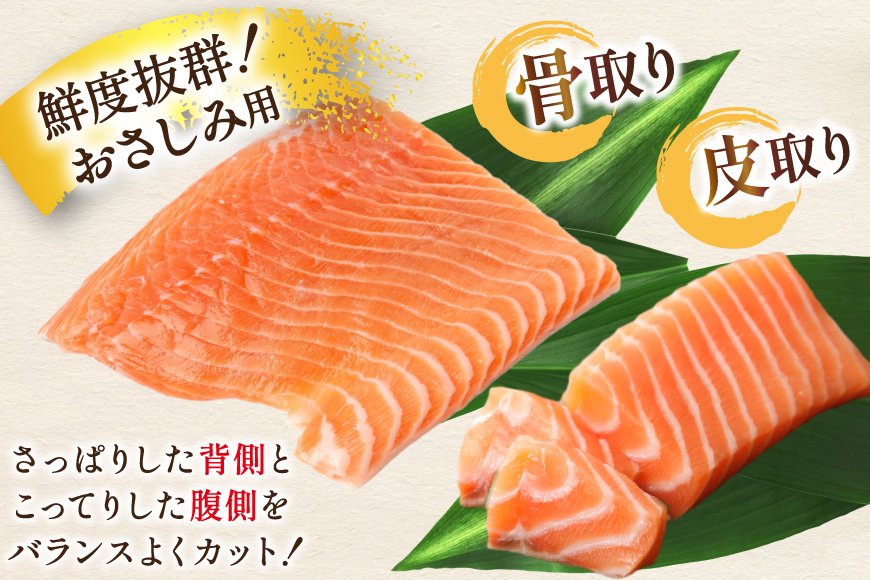 訳あり ノルウェー産 アトランティック サーモン 600g 柵 おさしみ用 無添加 個包装 [足利本店 宮城県 気仙沼市 20565614] 鮭 さけ サケ サーモン 生食用 おつまみ おかず 冷凍 