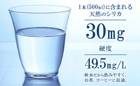 【6ヶ月定期便】シリカウォーター 阿蘇山系の天然水 500ml×42本 6回 株式会社サンコー熊本営業所 《お申し込みの翌月から出荷》シリカ水 飲料水 ドリンク 飲料 ペットボトル 天然水 軟水 鉱水