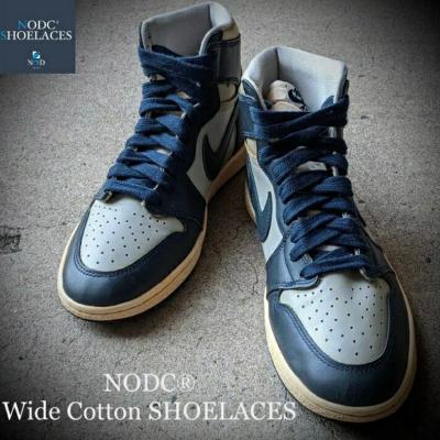 ふるさと納税 小牧市 NODC Wide Cotton SHOELACES (140cm ネイビー)[173N22-08]