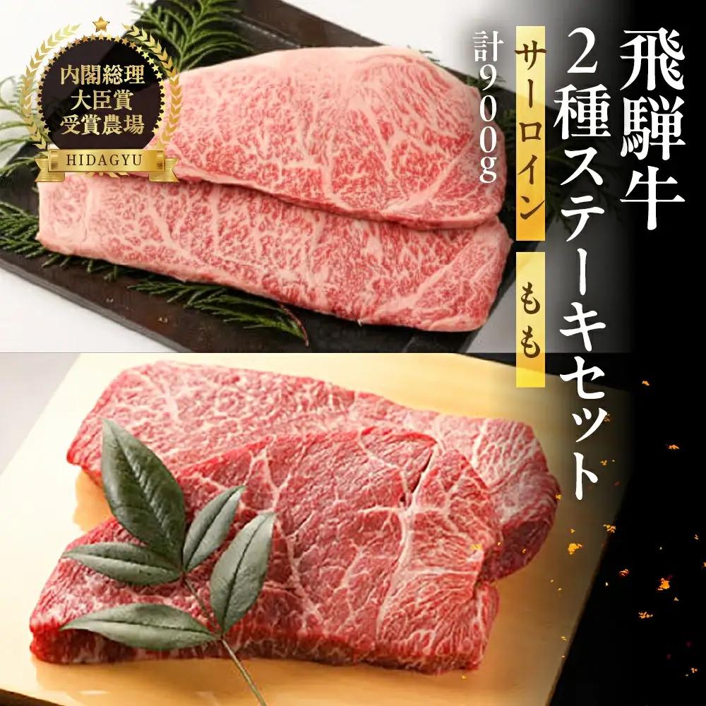 飛騨牛ステーキセット 特上サーロインステーキ(200g×3枚)・ももステーキ(150g×2枚)【22-10】