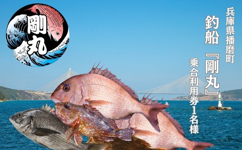 【ふるさと納税】利用券 釣船 1名様 剛丸 乗合 播磨町沖 船釣り 乗り合い船 魚釣り フィッシング 体験 チケット レジャー 釣り 乗合い 船 魚 さかな 兵庫県 播磨町