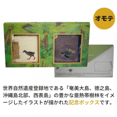 世界自然遺産 記念BOX 地域の自然を守るタオル 2枚セット【1606940】