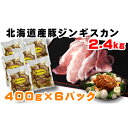 【ふるさと納税】ふっくらやわらか！北海道豚ジンギスカン2.4kg　【お肉・豚肉・焼肉・ジンギスカン・バーベキュー】