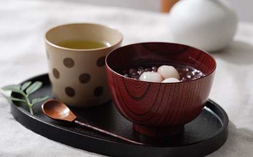 欅　切立汁椀　黒摺　4.5 山中漆器 伝統工芸 工芸品 木製 漆塗 国産 日本製 F6P-3295