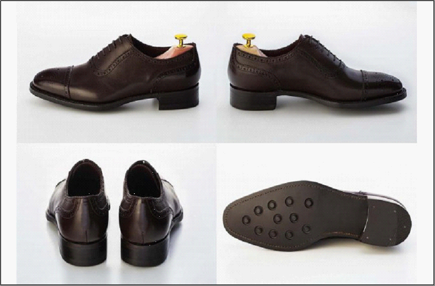 革靴 アデレイドセミブローグ（ハンドソーンウェルテッド製法／博多製造）サイズ：26.5cm