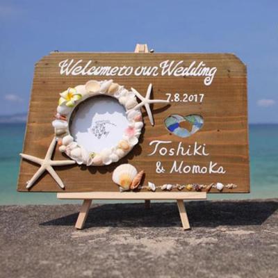 ふるさと納税 恩納村 ウエディングウェルカムボード 1個【沖縄の海からの贈り物】 |  | 01