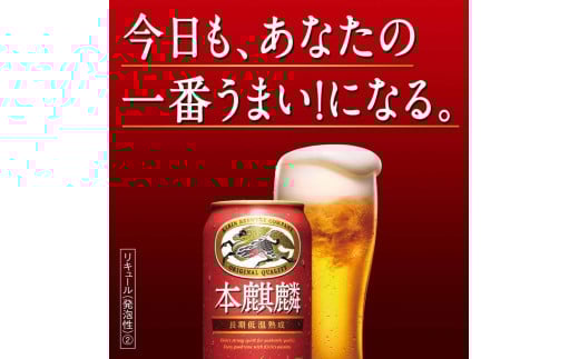 キリンビール キリン本麒麟　350ml 2ケース（48本入）【横浜工場製】