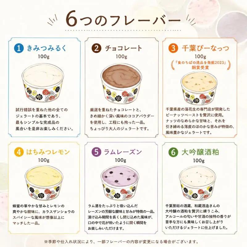 ジェラテリア風鈴堂（ふうりんどう） 特製 ジェラート レギュラーセット（12個入）｜ ジェラート  デザート 洋菓子  千葉県 君津市