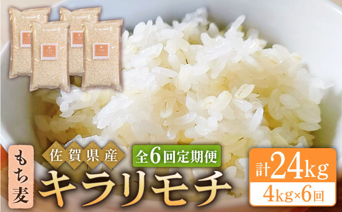 
【全6回定期便】もち麦 キラリモチ 4kg ( 1kg×4袋 ) 【大塚米穀店】 [HBL040]
