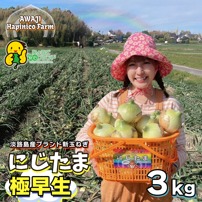 まるでフルーツ？！淡路島産ブランド新玉ねぎ 極早生 「に