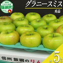 【ふるさと納税】 りんご グラニースミス 秀 5kg 沖縄県への配送不可 ふるさと振興公社 長野県 飯綱町 〔 信州 林檎 リンゴ 果物 フルーツ 長野 17000円 〕発送期間：2024年11月中旬～2025年2月下旬 {**}