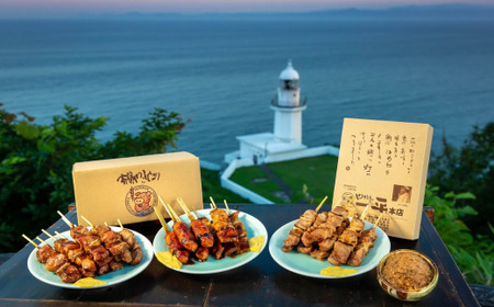 【3ヶ月定期便】やきとりの一平本店 豚精肉串 20本　【定期便・お肉 ロース 焼き鳥 やきとり 3カ月 3回】