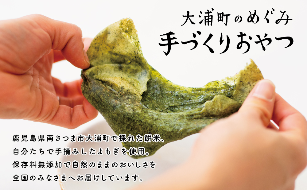 【鹿児島の郷土菓子】手摘み よもぎ餅 4個×5袋 計20個 よもぎもち お餅 手作り 和菓子 餅菓子 お菓子 スイーツ 小分け お取り寄せ 大浦町農産加工組合 南さつま市