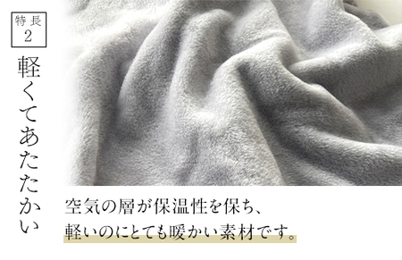 ザ・毛布「プレミアム シルク」グレー ダブル 180×200cm シルク毛布 (上質な絹・silkを使った 掛け布団 ブランケット)｜シルク 絹 天然素材 軽い あたたかい 暖かい オールシーズン 高