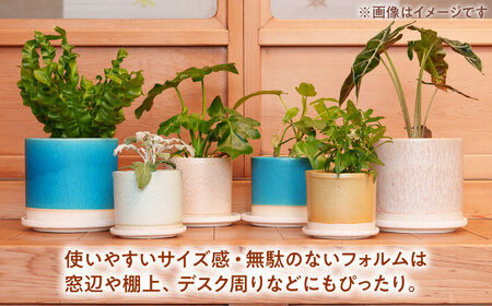 【美濃焼】植木鉢 シリンダーL 青【BIJINTOUKI/美人窯】 植物 サイズ おしゃれ 受け皿画像なし[MDF054]