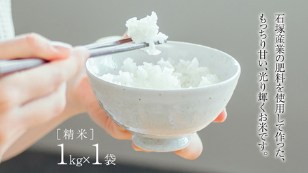 【 令和7年産 】 コシヒカリ 精米 1kg (茨城県共通返礼品 かすみがうら市)  5000 [EX029sa]