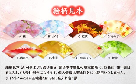 扇子 祝い扇子（ご出産祝い） せんす センス 小物 プレゼント ギフト 贈答 E