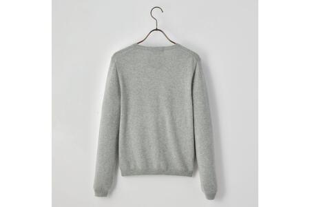 ベビーカシミヤ　カーディガン　レディース　Lサイズ　【グレー】 【178005-1】 ｶｼﾐﾔ 天然素材 ｾｰﾀｰ 服 国産 国内製造 ﾍﾞﾋﾞｰｶｼﾐﾔ