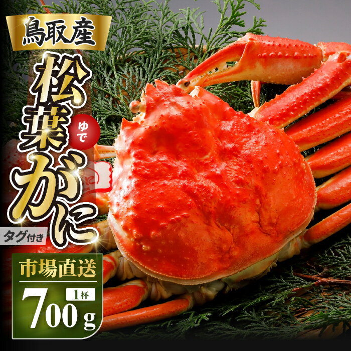 【ふるさと納税】D25-021 【2025年11月発送】特撰 松葉がに（茹）【ブランドタグ付き】700g超の大きいサイズ 食べ応えあり 特大1杯