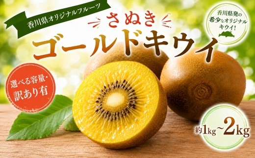
                  【選べる容量・訳あり有】 さぬきゴールドキウイ (約1kg・約2㎏・訳あり約1.5kg) 【先行予約2026年10月～2026年12月頃お届け】 フルーツ 果物 くだもの ゴールド キウイ キウイフルーツ さぬき ゴールドキウイ デザート 食品 名産 四国 F5J-813var
                