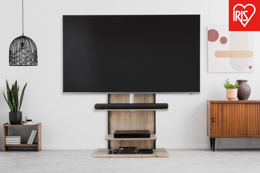 テレビ台 スタンドテレビ台 UTS-900R-LN ライトナチュラル