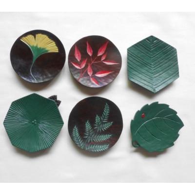 ふるさと納税 伊達市 【漆器】葉の柄の豆皿 6枚と野菜の柄の豆皿 6枚　計12枚セット(各直径 約8〜11cm) |  | 01