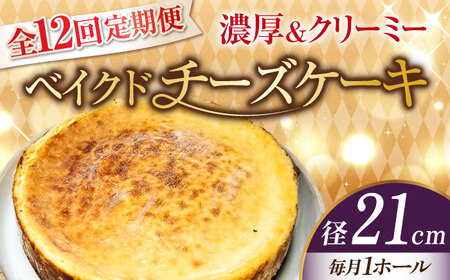 【全12回】ベイクドチーズケーキ7号 チーズケーキ[XBD035]