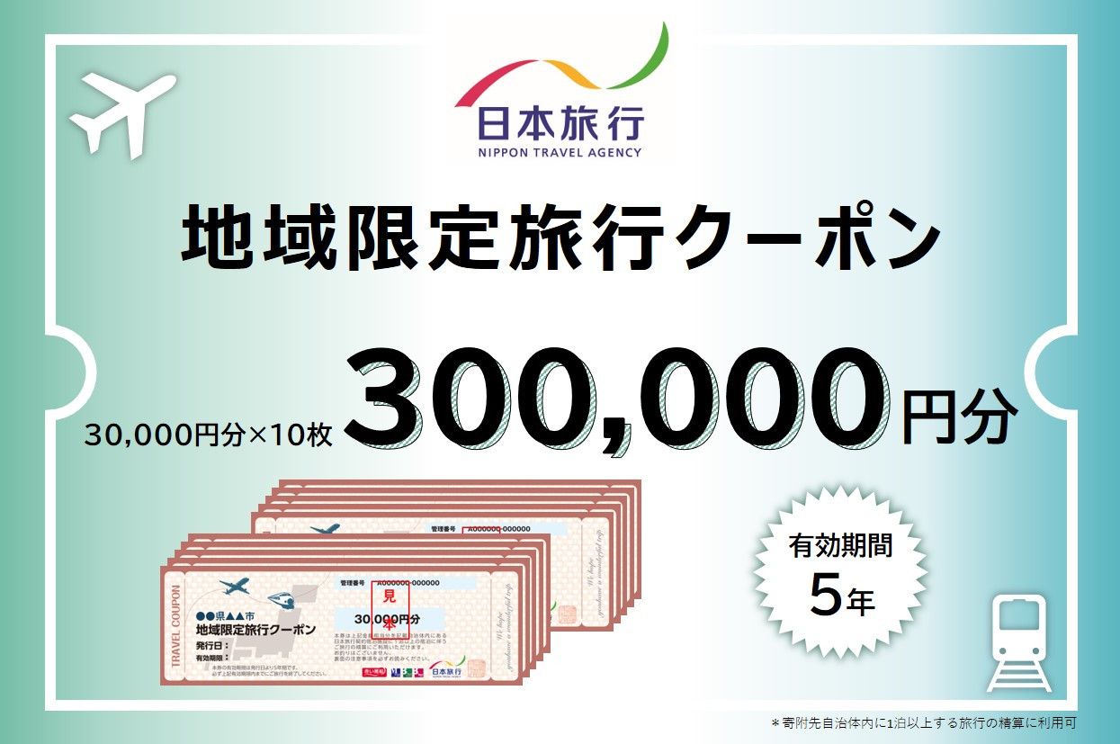 
            福井県敦賀市 日本旅行 地域限定旅行クーポン 300,000円 [017-a007]【敦賀市ふるさと納税】
          