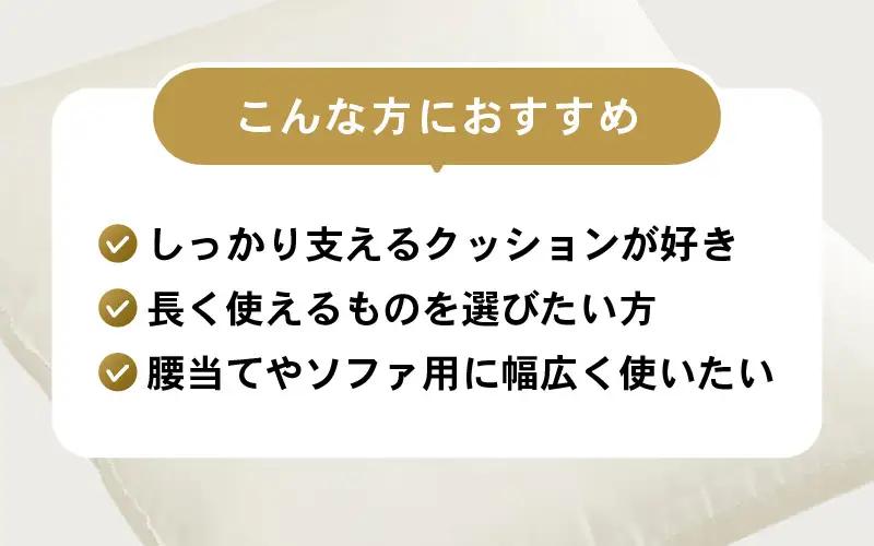 高弾力！もっちり固め ヌードクッション 45cm角 ブレンド綿（側キナリ）2個 [A-20430]
