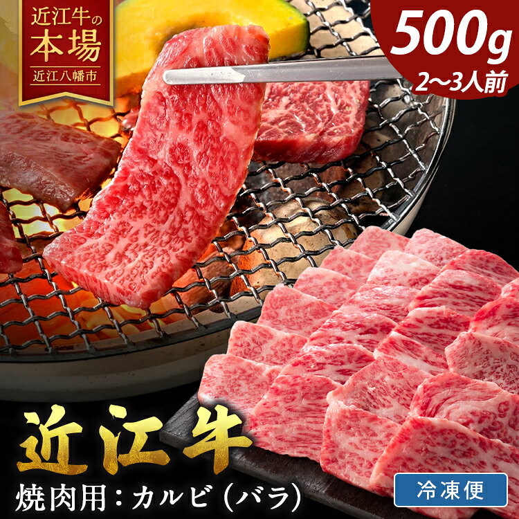 【 ふるさと納税 】 特選 近江牛 焼肉用 カルビ 500g 冷凍 A4 A5 バラ肉 バラ 牛バラ肉 焼き肉 焼肉 焼き肉用 焼肉用牛肉 焼肉用肉 和牛カルビ 牛カルビ 肉 和牛 牛 牛肉 霜降り 赤身 希少部位 お取り寄せ 近江牛ギフト ギフト プレゼント