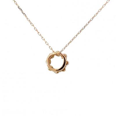 ふるさと納税 松山市 K18ピンクゴールド 0.10ct ダイヤモンド  ネックレス サークル |  | 01