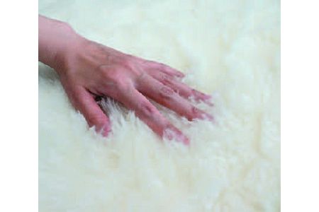 家庭で洗えるムートン調ウールシーツ(セミダブル) | 敷き毛布 [0334]