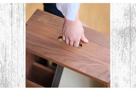 No.616-02 府中市の家具　スツールにもなる収納ラック　オーク