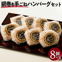 【ふるさと納税】網巻き手ごねハンバーグセット（8個入り）｜黒毛和牛 A5 牛肉 豚肉 冷凍※離島への配送不可※着日指定不可