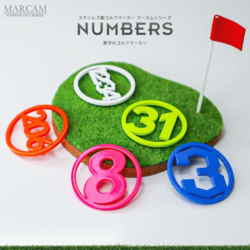 【ふるさと納税】数字 蛍光 ゴルフマーカー 1個 オリジナルマーカー作成 ゴルフ用品 ギフト プレゼント 記念 おしゃれ ゴルフ好き 千葉市 千葉県