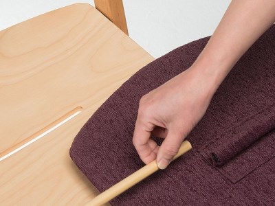 (21017006)ハンの木の家具 チェアー02 専用クッションカラー：オレンジ