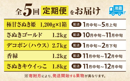 季節の恵み5回定期便B_mk165-t032