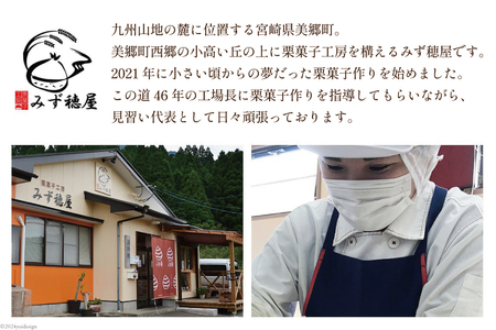 【2日で1,000個完売！】 栗きんとん 穂垂 3個入り [栗菓子工房みず穂屋 宮崎県 美郷町 31at0017] くりきんとん 宮崎 冷凍 小分け 個包装 上質 おやつ 栗