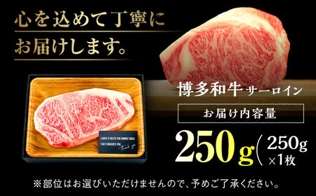 【厳選部位使用！】博多和牛 牛肉  サーロイン ステーキ 250g×1枚＜株式会社MEAT PLUS＞那珂川市 牛肉 サーロインステーキ サーロイン ステーキ 牛肉 牛肉 肉 黒毛和牛 ブランド牛 国