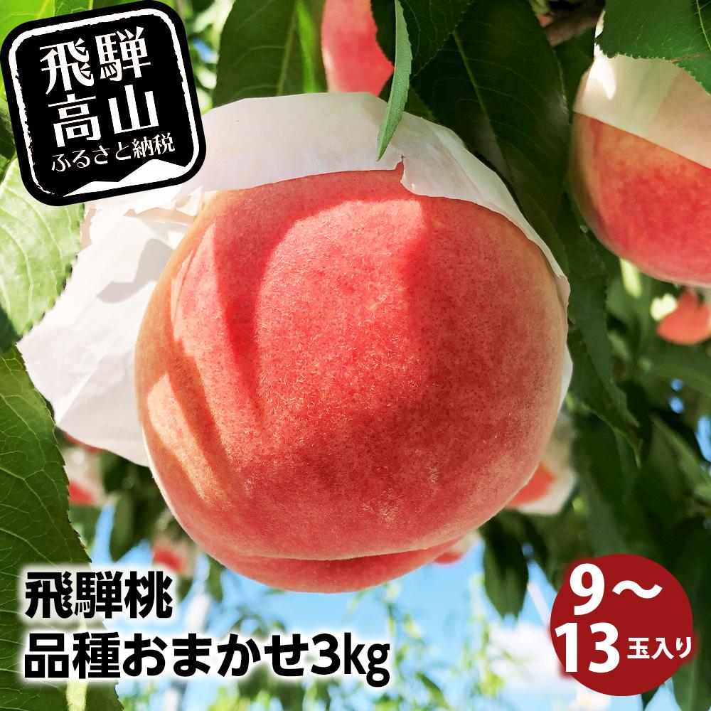 【ふるさと納税】【数量限定】≪7月下旬～順次発送≫ 飛騨桃 品種 おまかせ 3kg（9～13玉入り）| もも 桃 モモ くだもの 果物 フルーツ 飛騨高山 ぜんぞう果樹園 FX002