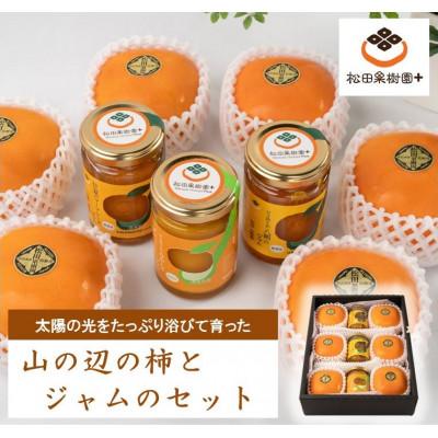 ふるさと納税 天理市 山の辺の柿とジャムの詰め合わせセット