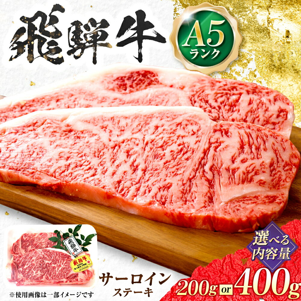 【ふるさと納税】【選べる容量】 飛騨牛 A5等級 サーロインステーキ ステーキ 最高級 A5 和牛 サーロイン 希少部位 牛肉 お肉 高級 贈答ギフト 岐阜市 / 肉の松久[ANIP015]