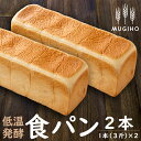 【ふるさと納税】＜国産小麦粉使用＞低温発酵食パン(1本3斤×2本) 高級食パン 食パン パン 朝ごはん 朝食 冷凍 ベーカリー 国産小麦 保存料不使用【パン工房麦穂】