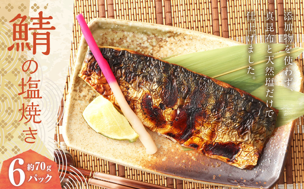 
鯖の塩焼き 6パック 鯖塩焼き サバ さば 魚 青魚 塩焼き
