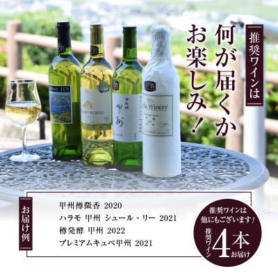 ふるさと納税 甲州市 勝沼ぶどうの丘推奨白ワイン4本セット D-603 |  | 03