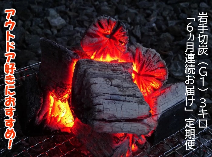 【定期便】アウトドア・BBQ大好き！６ヵ月連続でこだわり木炭をお届け定期便